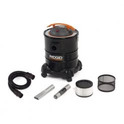 RIDGID 5 Gallon 3.0 Peak HP Cool/Dry Ash Canister Shop Vacuum, HEPA Media Filter, Hose and Accessories