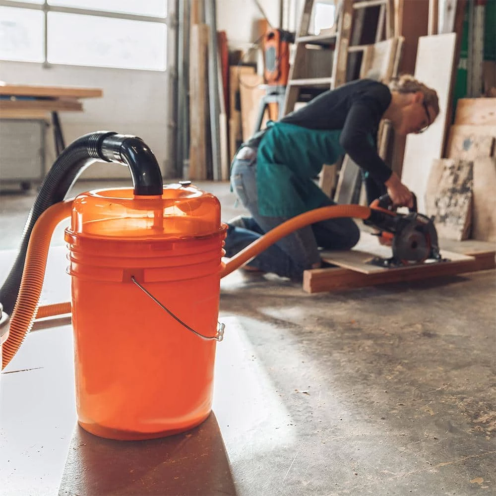 Dustopper High Efficiency Cyclonic Dust Separator, 12 in. Dia with 2.5 in. hose, 36 in. long, with 2 Sweep Elbows - Image 6