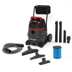 RIDGID 14 Gallon 2-Stage Commercial Wet/Dry Shop Vacuum with Fine Dust Filter, Professional Locking Hose and Accessories