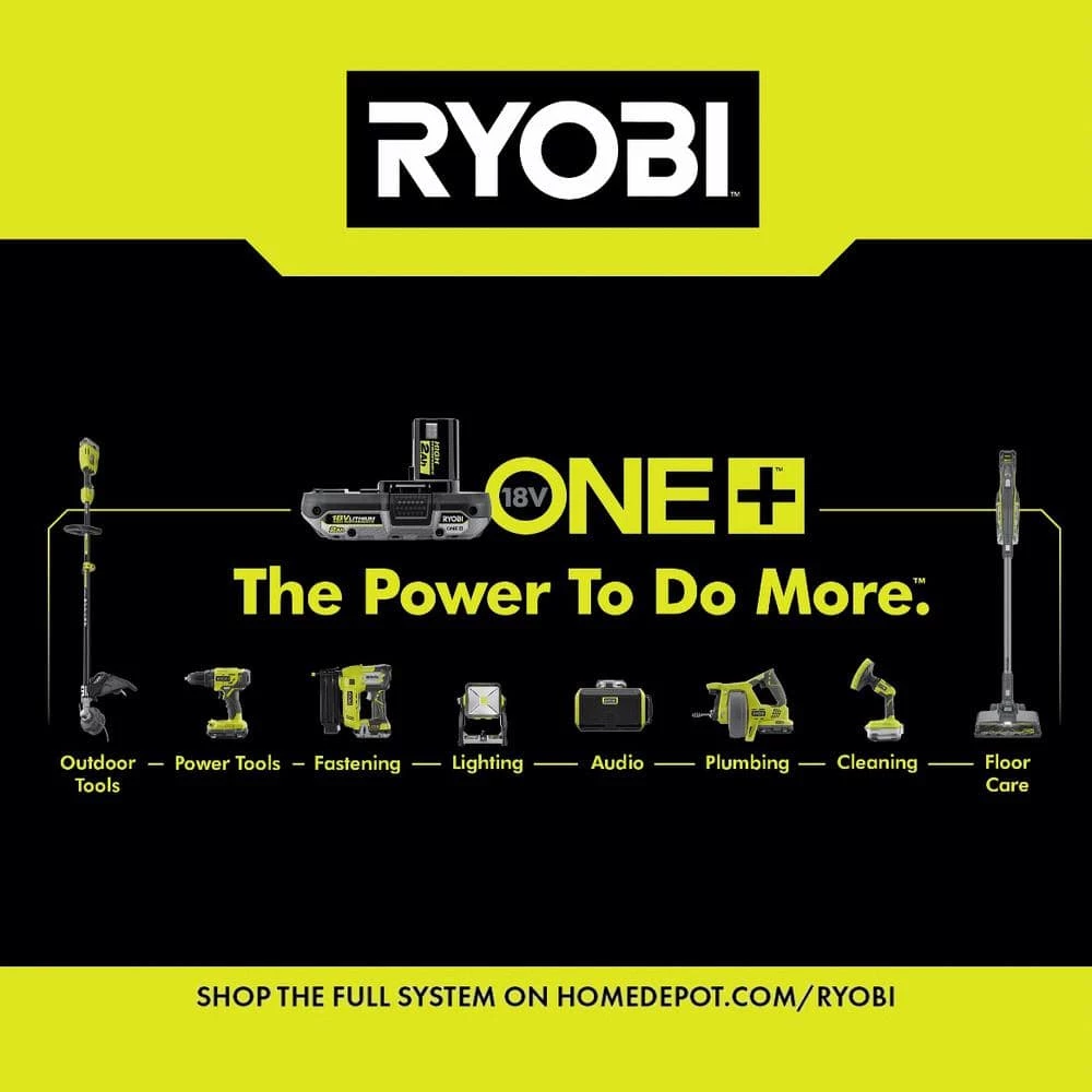 RYOBI ONE+ 18V 6 Gal. Cordless Wet/Dry Vacuum with FREE 4.0 Ah Lithium-Ion HIGH PERFORMANCE Battery - Image 15