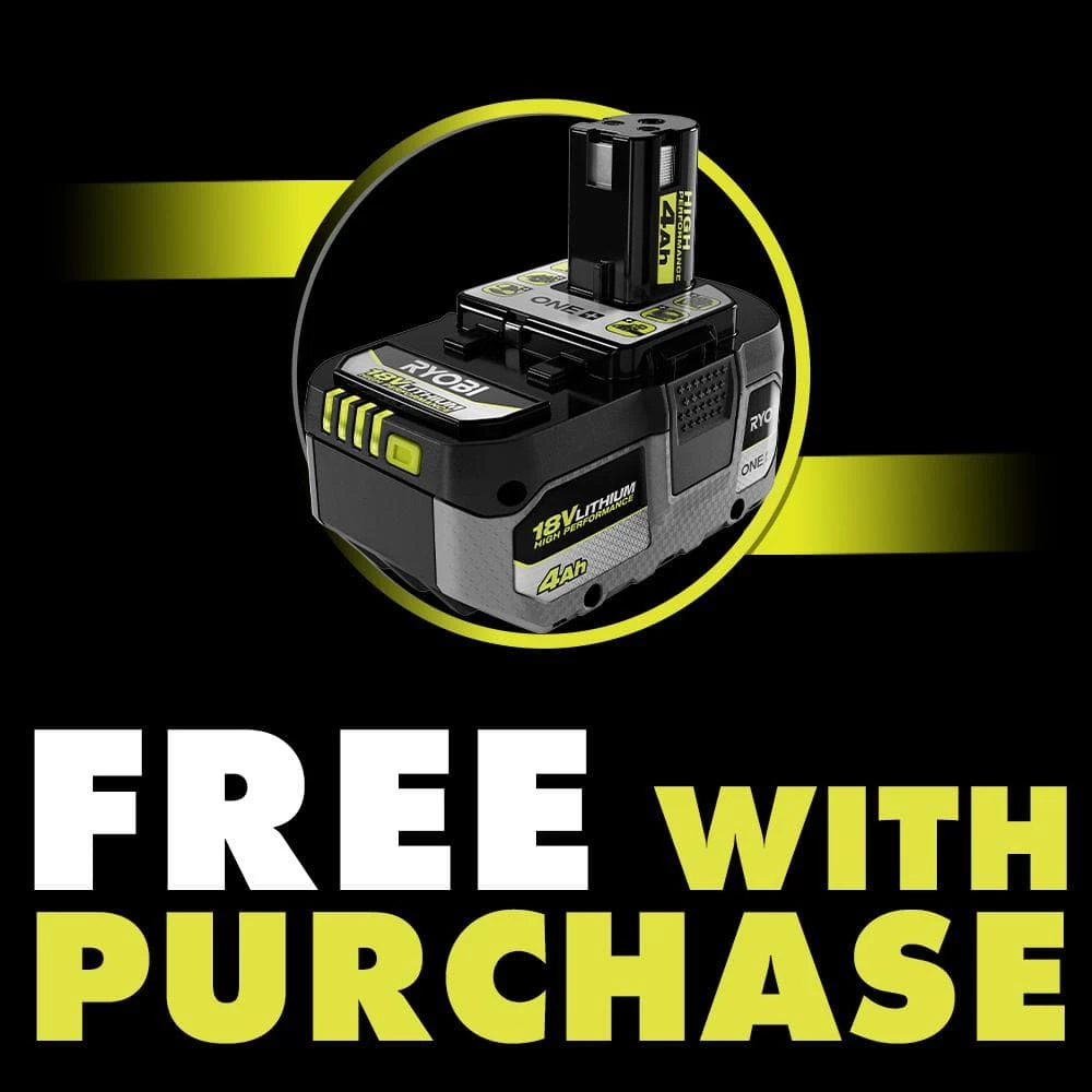 RYOBI ONE+ 18V 6 Gal. Cordless Wet/Dry Vacuum with FREE 4.0 Ah Lithium-Ion HIGH PERFORMANCE Battery - Image 2