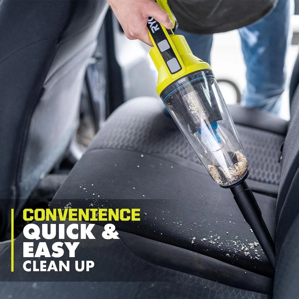 RYOBI ONE+ 18V Cordless Wet/Dry Hand Vacuum Kit with 2.0 Ah Battery and Charger - Image 6