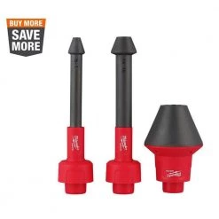 Milwaukee AIR-TIP 1-1/4 in. - 2-1/2 in. Conduit Line Puller Attachment For Wet/Dry Shop Vacuums (3-Piece)
