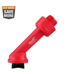 Milwaukee AIR-TIP 1-1/4 in. - 2-1/2 in. Cross Brush Tool Wet/Dry Shop Vacuum Attachment (1-Piece)