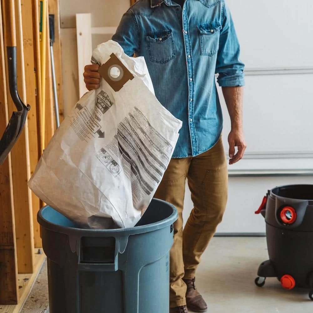 MULTI FIT 15 Gallon to 22 Gallon Dust Collection Bags for Shop-Vac Branded Wet/Dry Shop Vacuums (3-Pack) - Image 8