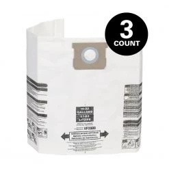 MULTI FIT 15 Gallon to 22 Gallon Dust Collection Bags for Shop-Vac Branded Wet/Dry Shop Vacuums (3-Pack)