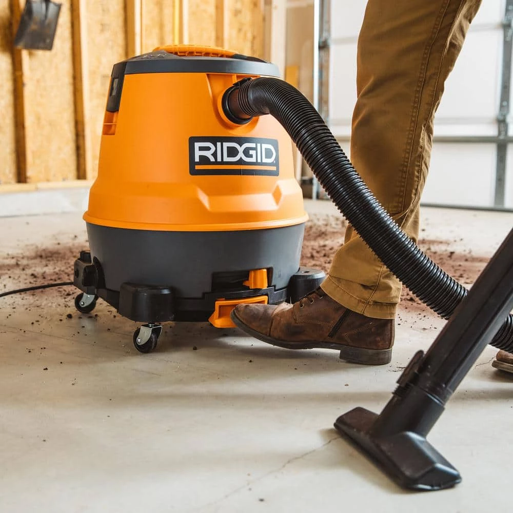 RIDGID 12 Gallon 6.5 Peak HP Motor-On-Bottom Wet/Dry Shop Vacuum with Fine Dust Filter, Locking Hose and Accessories - Image 11