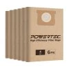 POWERTEC 4 Gal. Filter Bags for Porter Cable, Stanley 25-1238 Wet Dry Vacuum (6-Pack)