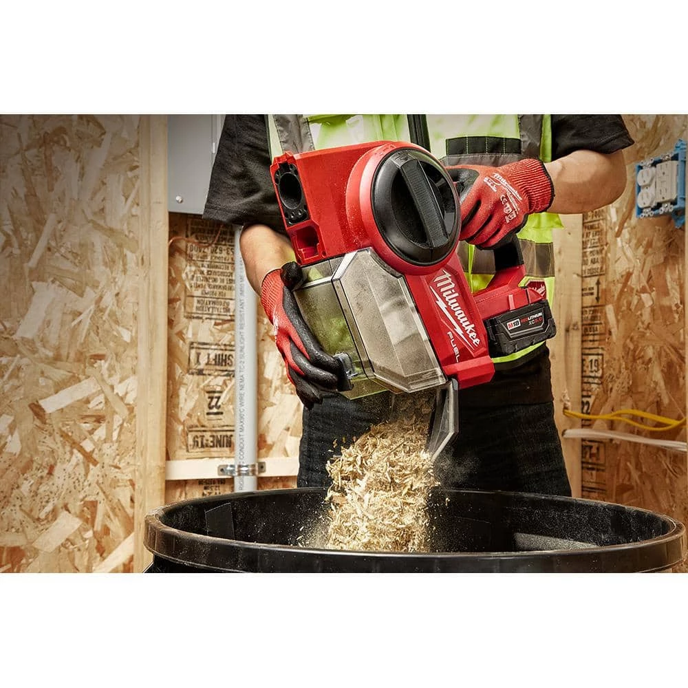 Milwaukee M18 FUEL 18-Volt Lithium-Ion Brushless 0.25 Gal. Cordless Jobsite Vacuum with Extra Filter - Image 14
