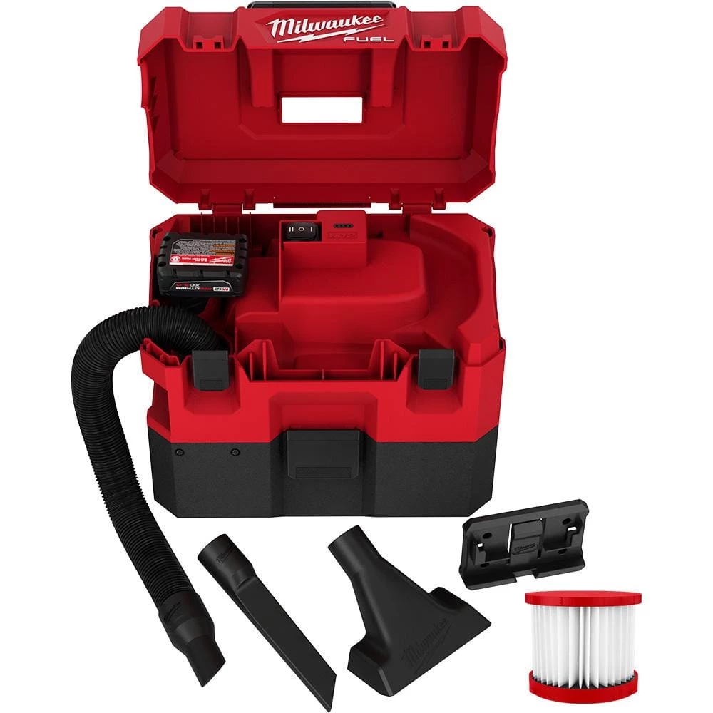 Milwaukee M12 FUEL 12-Volt 1.6 Gal. Lithium-Ion Cordless Wet/Dry Shop Vacuum Kit with 6.0 Ah Battery, Charger, & M12 Spot Blower - Image 15