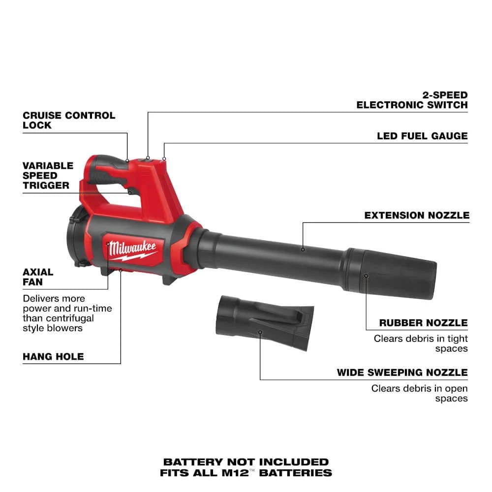 Milwaukee M12 FUEL 12-Volt 1.6 Gal. Lithium-Ion Cordless Wet/Dry Shop Vacuum Kit with 6.0 Ah Battery, Charger, & M12 Spot Blower - Image 11
