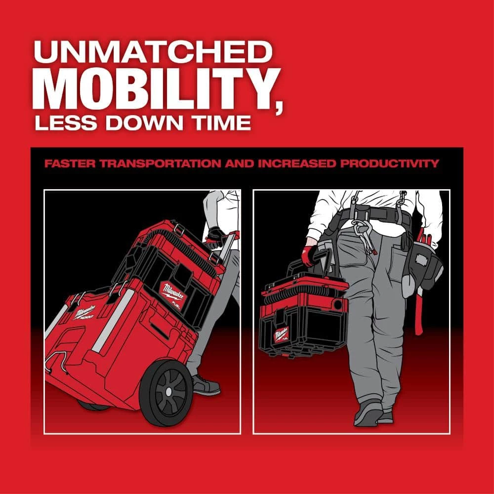 Milwaukee M18 FUEL PACKOUT 18-Volt 2.5 Gal. Lithium-Ion Cordless Wet/Dry Vacuum with PACKOUT 3000 Lumens LED Light - Image 6