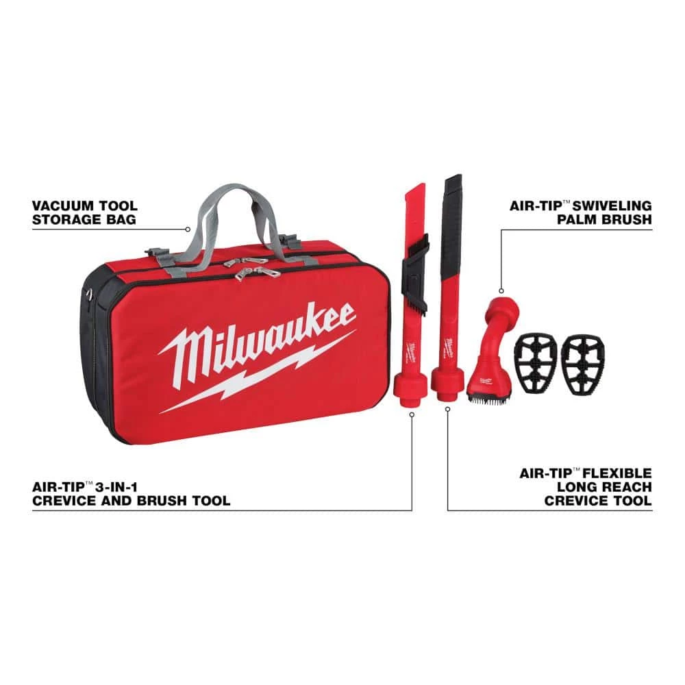 Milwaukee M18 FUEL PACKOUT Cordless 2.5 Gal. Wet/Dry Vacuum with AIR-TIP 1-1/4 in. - 2-1/2 in. (4-Piece) Automotive Kit - Image 5
