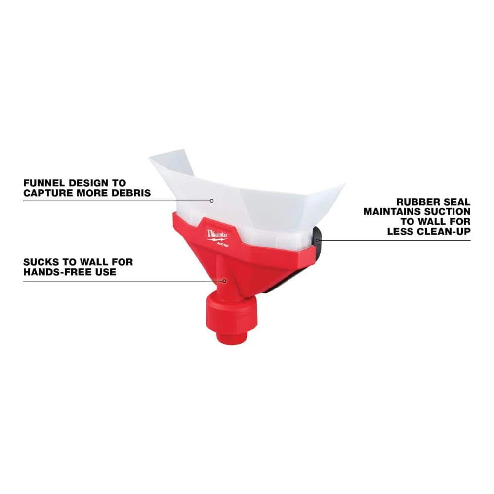 Milwaukee M18 FUEL PACKOUT Cordless 2.5 Gal. Wet/Dry Vacuum w/AIR-TIP 1-1/4 in. - 2-1/2 in. (4-Piece) Debree and Conduit Line Kit - Image 4