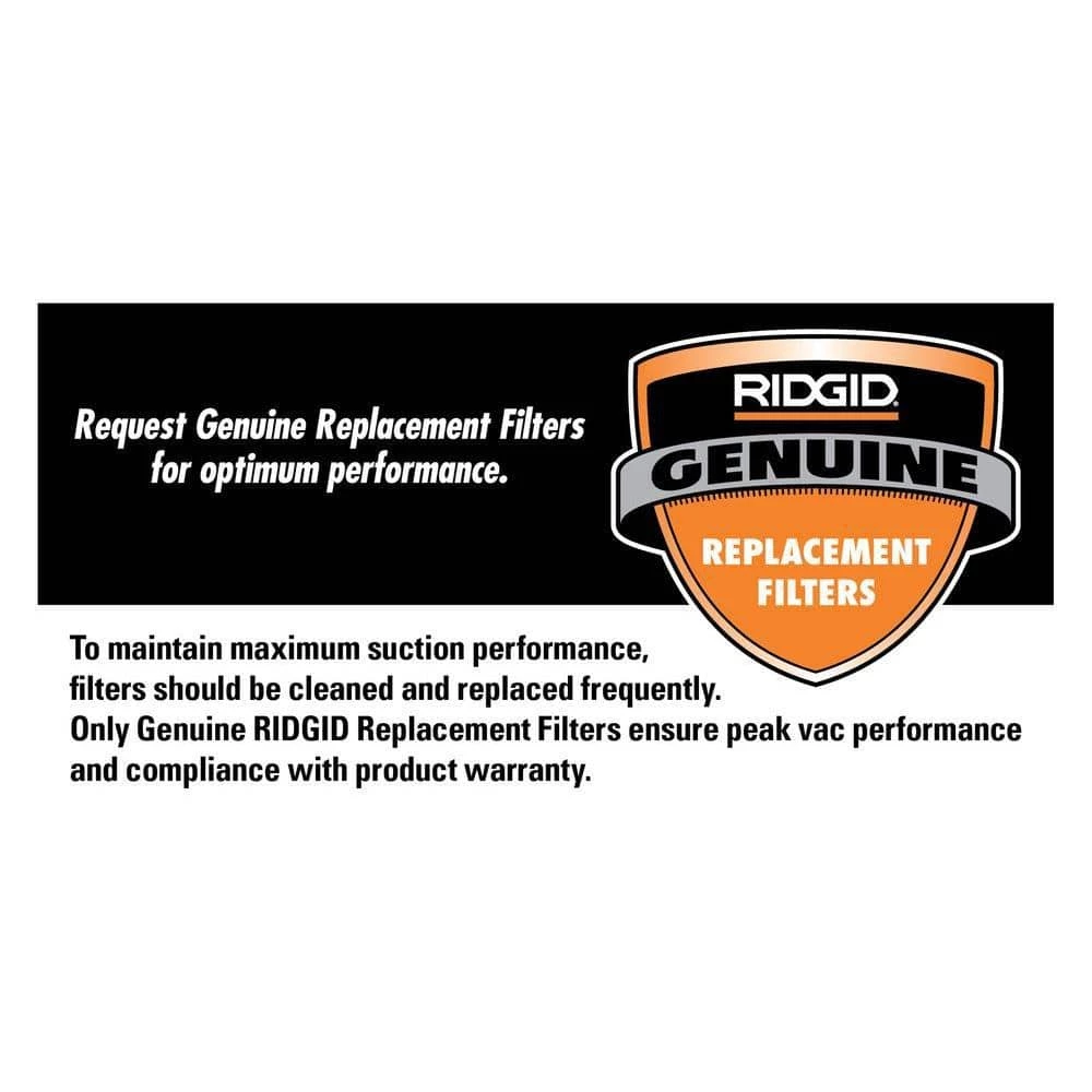 Certified HEPA Filter and Fabric Pre-Filter for RIDGID HEPA Vacuum RV2400HF - Image 3