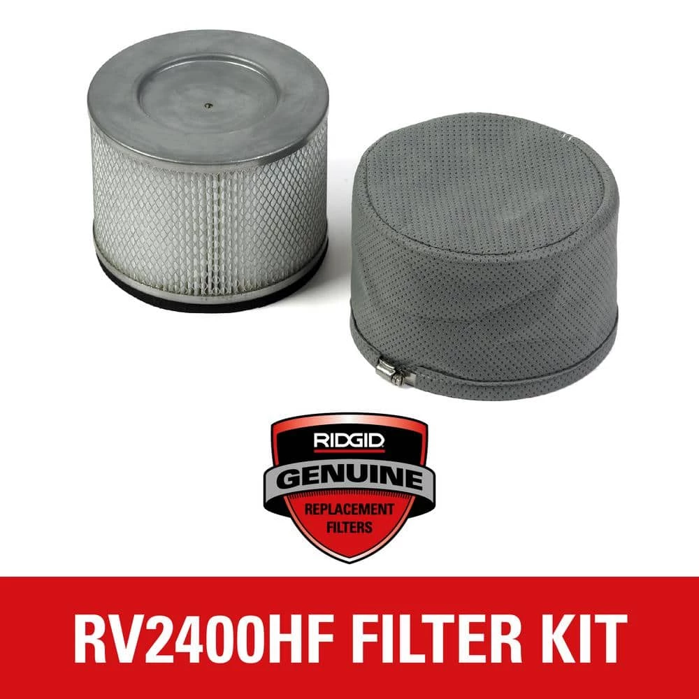 Certified HEPA Filter and Fabric Pre-Filter for RIDGID HEPA Vacuum RV2400HF - Image 8