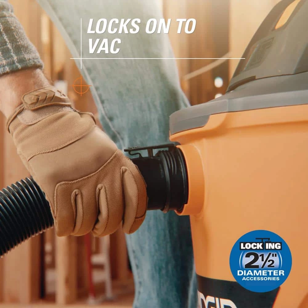 2-1/2 in. x 20 ft. Dual-Flex Tug-A-Long Locking Vacuum Hose for RIDGID Wet/Dry Shop Vacuums - Image 7