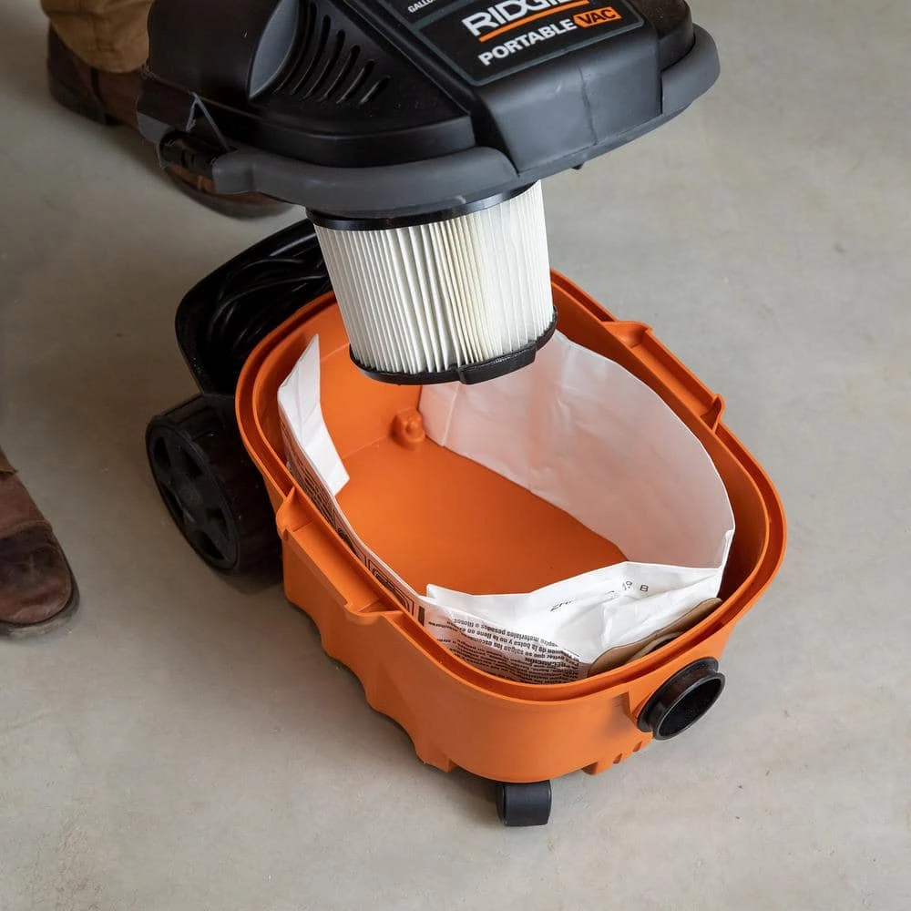 High-Efficiency Size C Dust Collection Bags for 3 to 4.5 Gallon and HD06001 RIDGID Wet/Dry Shop Vacuums (2-Pack) - Image 9