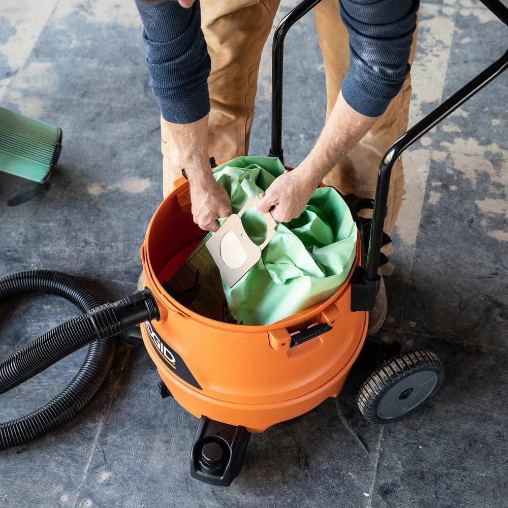 Premium Size A Cyclonic Dry Pick-Up Dust Bags for Select 12 to 16 Gallon RIDGID Wet/Dry Shop Vacuums (2-Pack) - Image 8