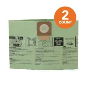 Premium Size A Cyclonic Dry Pick-Up Dust Bags for Select 12 to 16 Gallon RIDGID Wet/Dry Shop Vacuums (2-Pack)