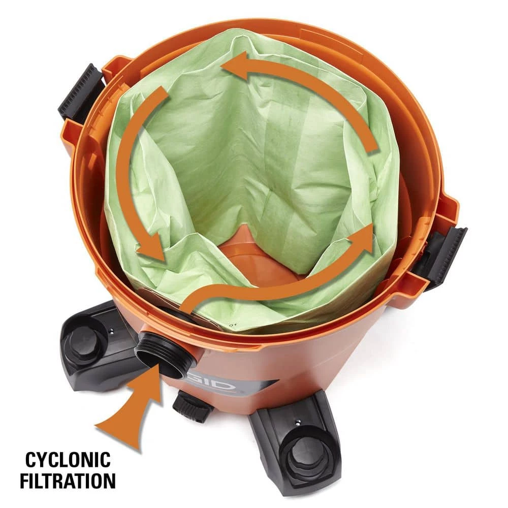 Premium Size A Cyclonic Dry Pick-Up Dust Bags for Select 12 to 16 Gallon RIDGID Wet/Dry Shop Vacuums (2-Pack) - Image 5