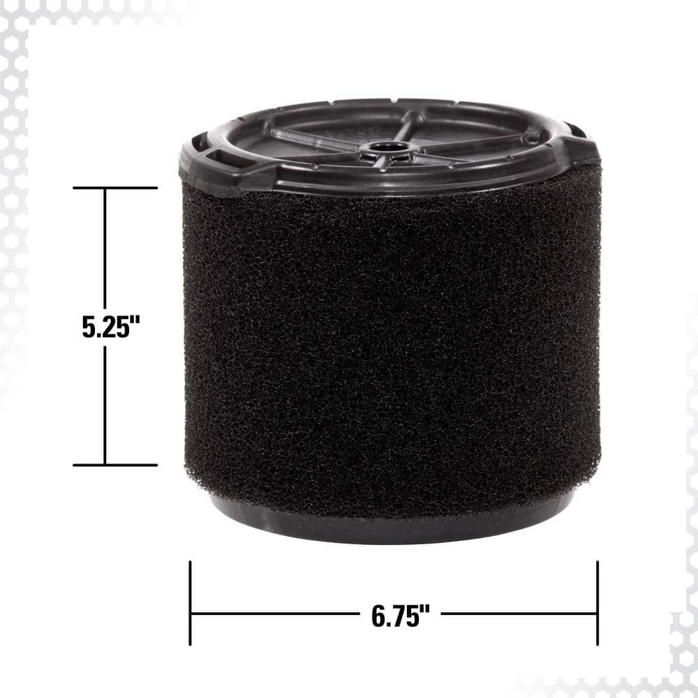Wet Application Foam Filter for 3 to 4.5 Gallon RIDGID Wet/Dry Shop Vacuums - Image 9