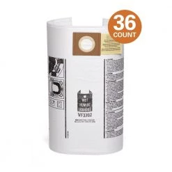 Premium Size A Wet or Dry Dust and Debris Bags for Select 12 Gal. to 16 Gal. RIDGID Wet/Dry Shop Vacuums (36-Pack)