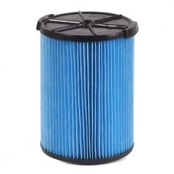3-Layer Fine Dust Pleated Paper Filter for Most 5 Gallon and Larger RIDGID Wet/Dry Shop Vacuums