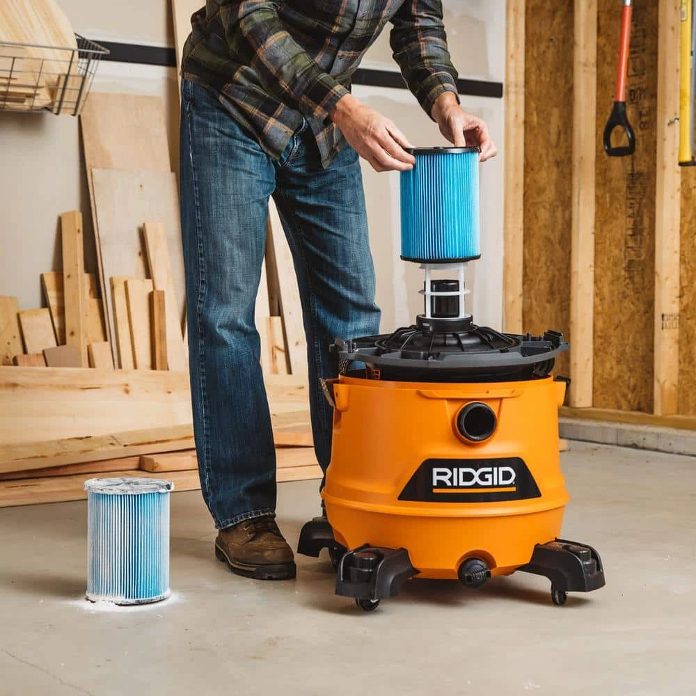 3-Layer Fine Dust Pleated Paper Filter for Most 5 Gallon and Larger RIDGID Wet/Dry Shop Vacuums (2-Pack) - Image 3