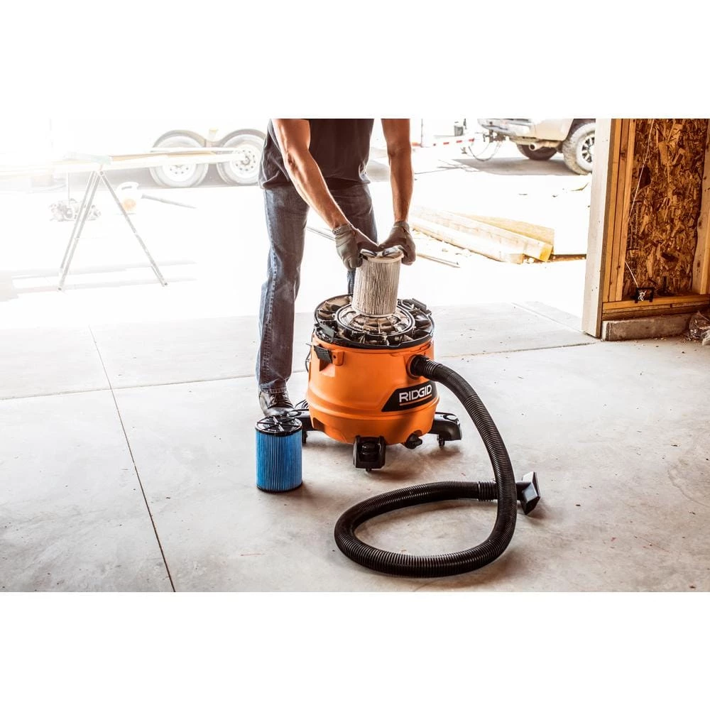 3-Layer Fine Dust Pleated Paper Filter for Most 5 Gallon and Larger RIDGID Wet/Dry Shop Vacuums (2-Pack) - Image 7