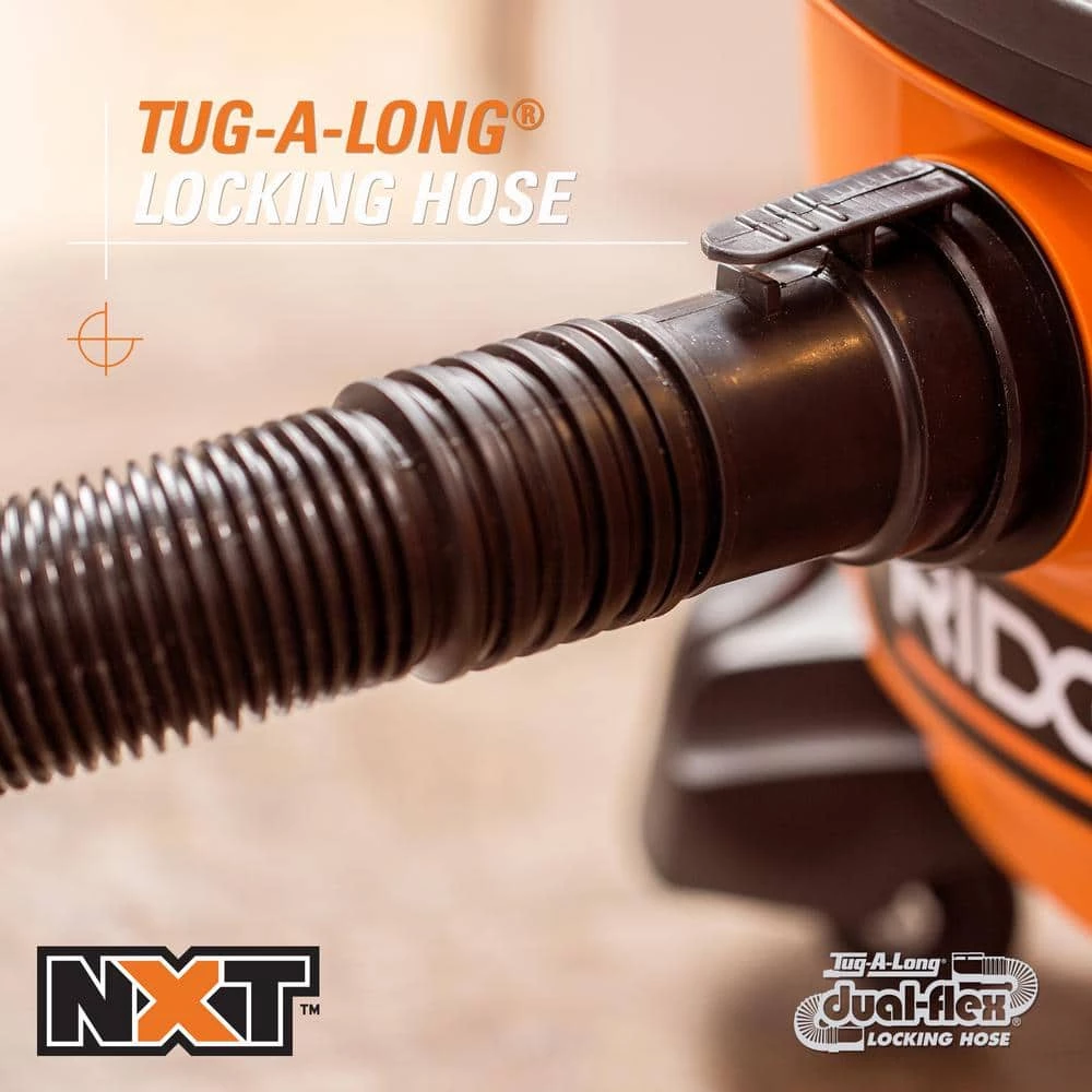 1-7/8 in. x 14 ft. Tug-A-Long Locking Vacuum Hose for RIDGID Wet/Dry Shop Vacuums - Image 2