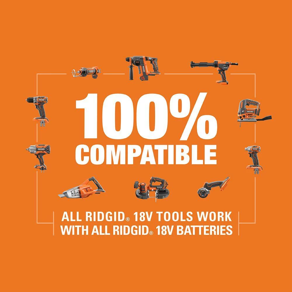 RIDGID 18V Cordless Hand Vacuum with Crevice Nozzle, Utility Nozzle, Extension Tube, and 2.0 Ah Lithium-Ion Battery - Image 12