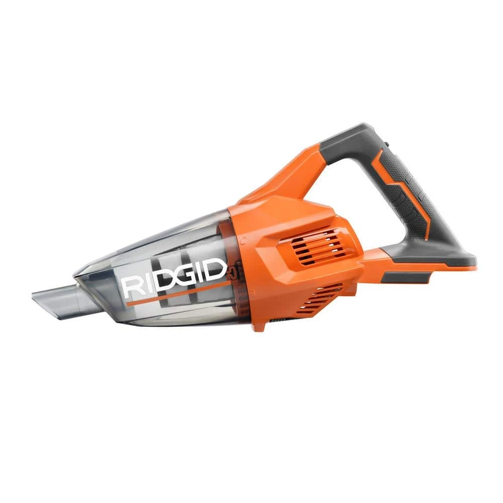 RIDGID 18V Cordless Hand Vacuum with Crevice Nozzle, Utility Nozzle, Extension Tube, and 2.0 Ah Lithium-Ion Battery - Image 4